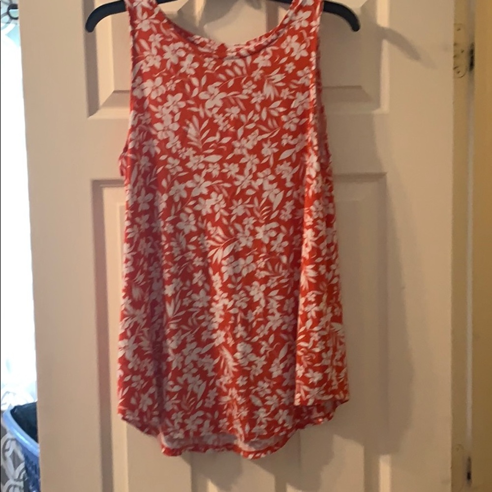 Red flower luxe swing top